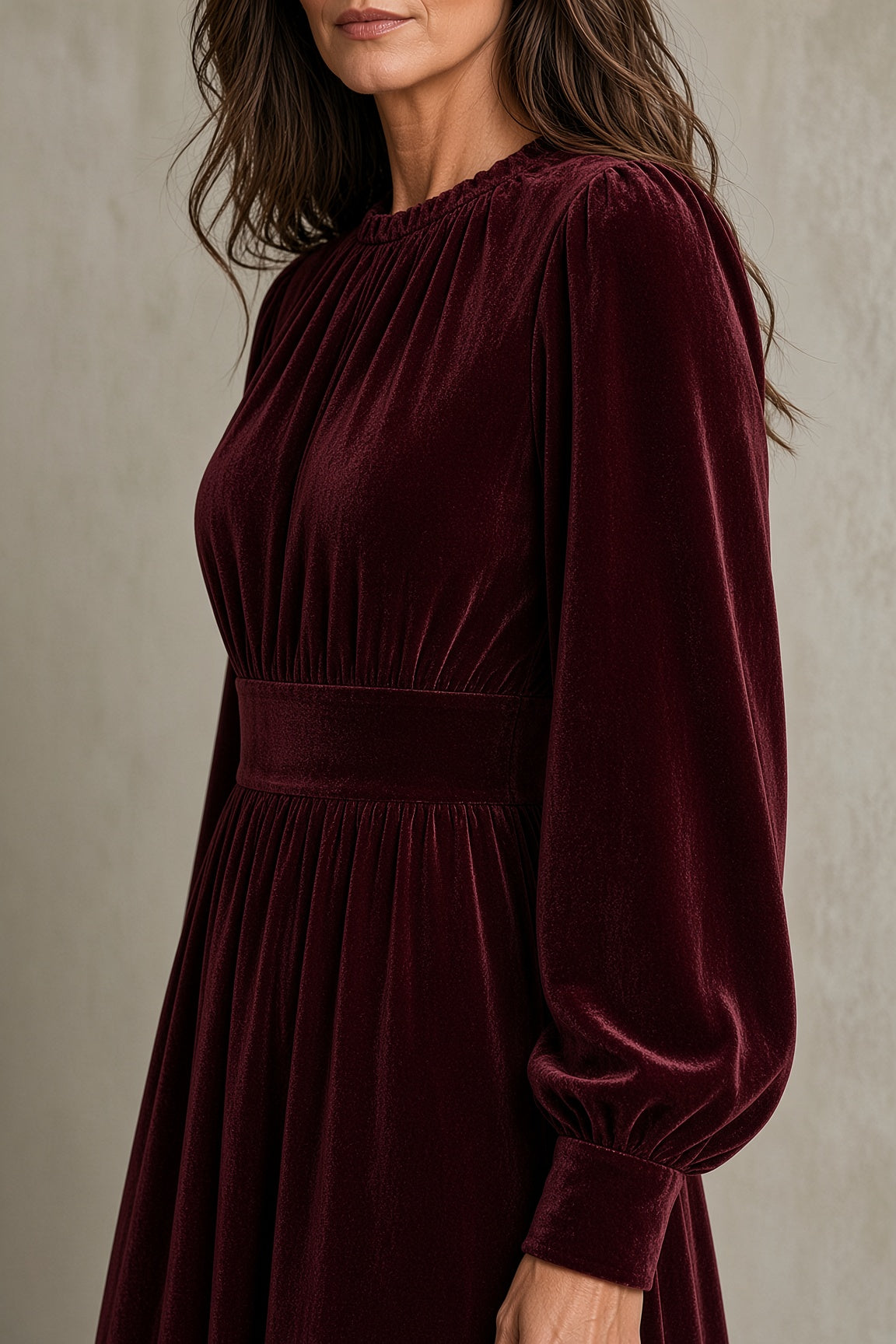 Elena Samt-Kleid – Ansicht 2
