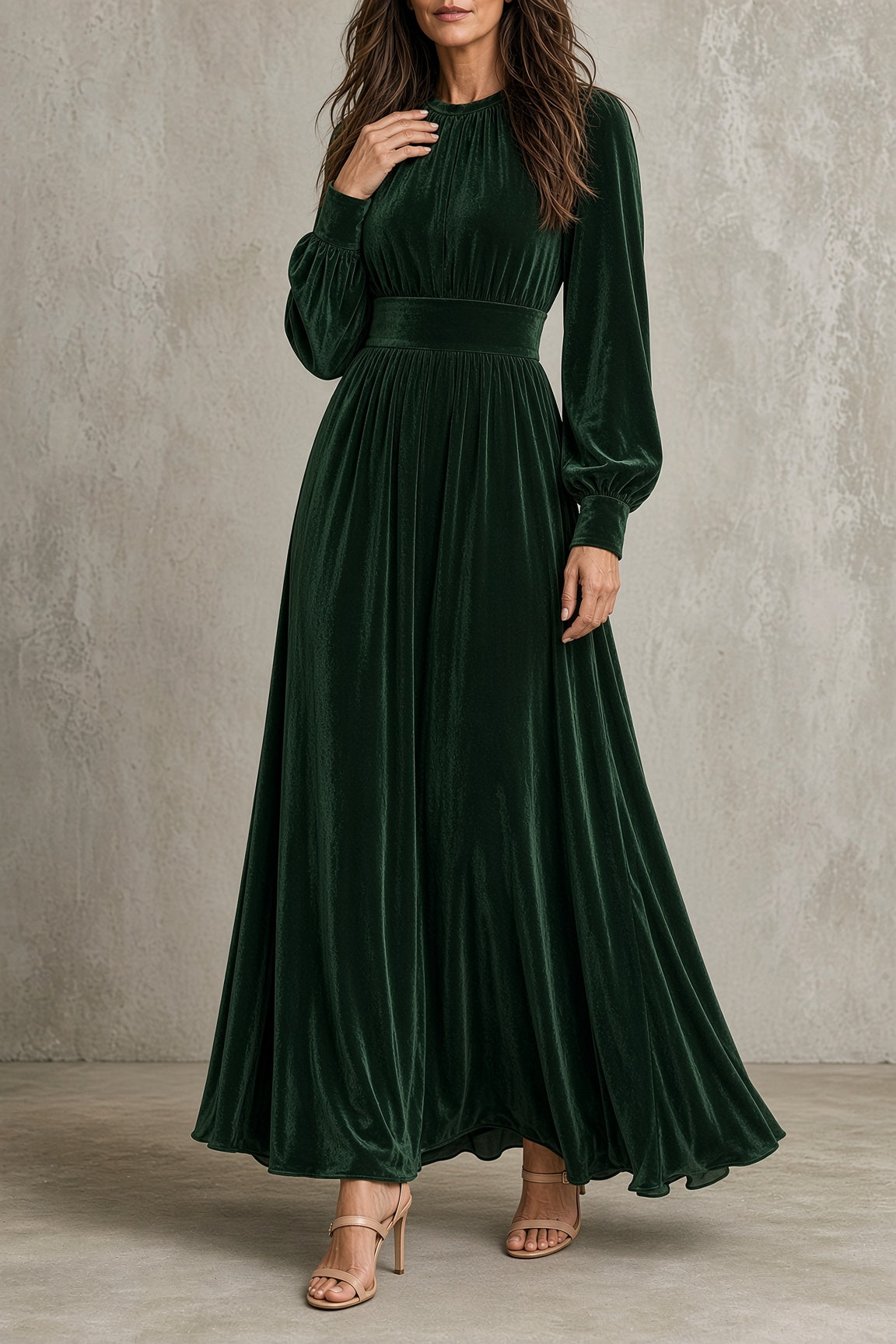 Elena Samt-Kleid – Ansicht 3