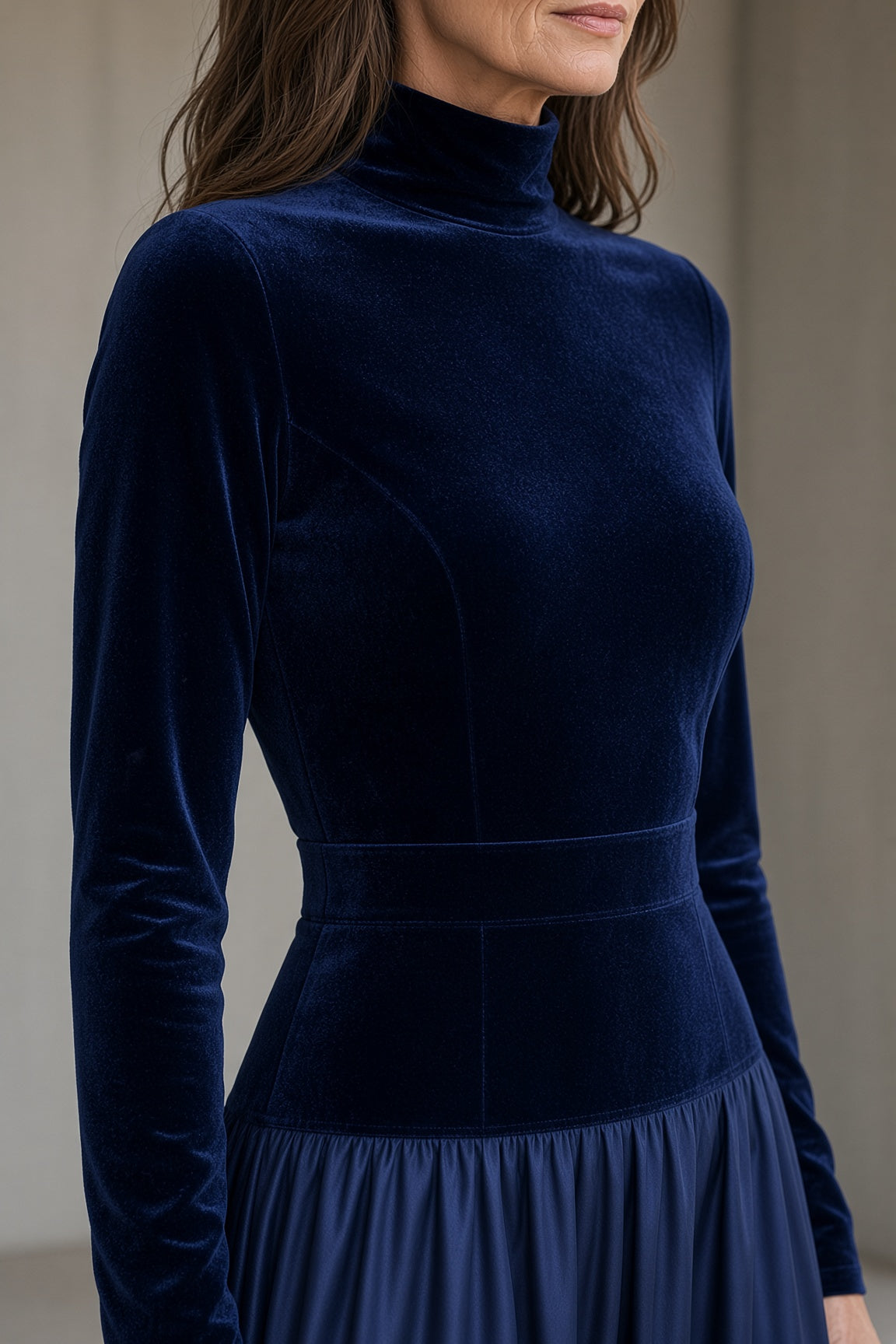 Vivien Samt-Kleid – Ansicht 2