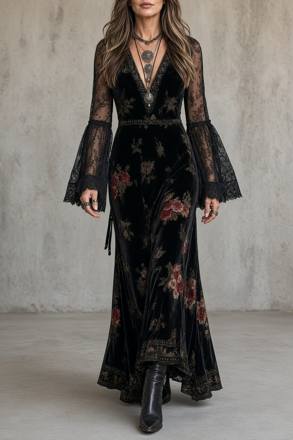 Natalie Samt-Kleid – Ansicht 9