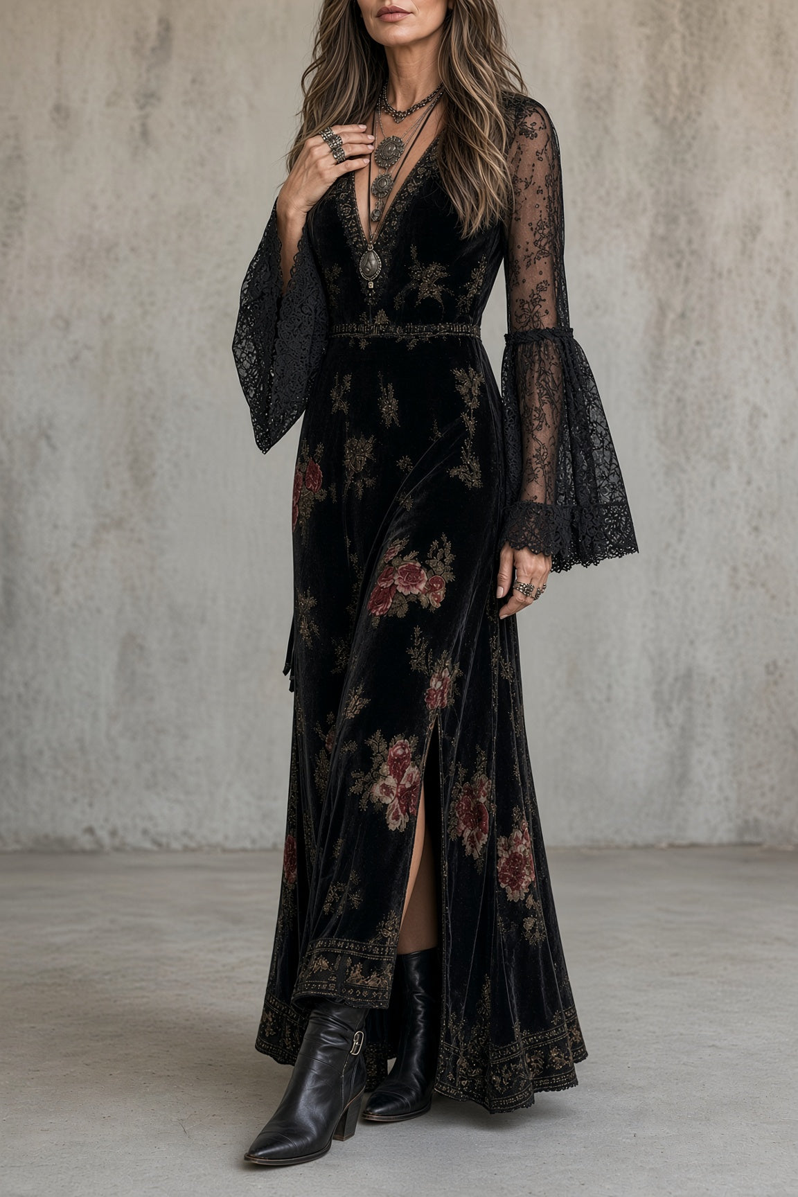 Natalie Samt-Kleid – Ansicht 3