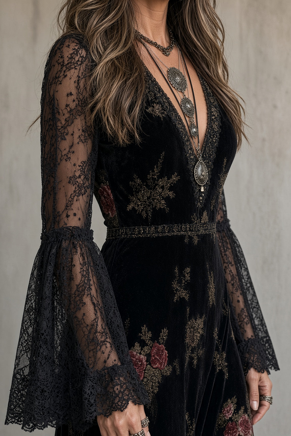 Natalie Samt-Kleid – Ansicht 4