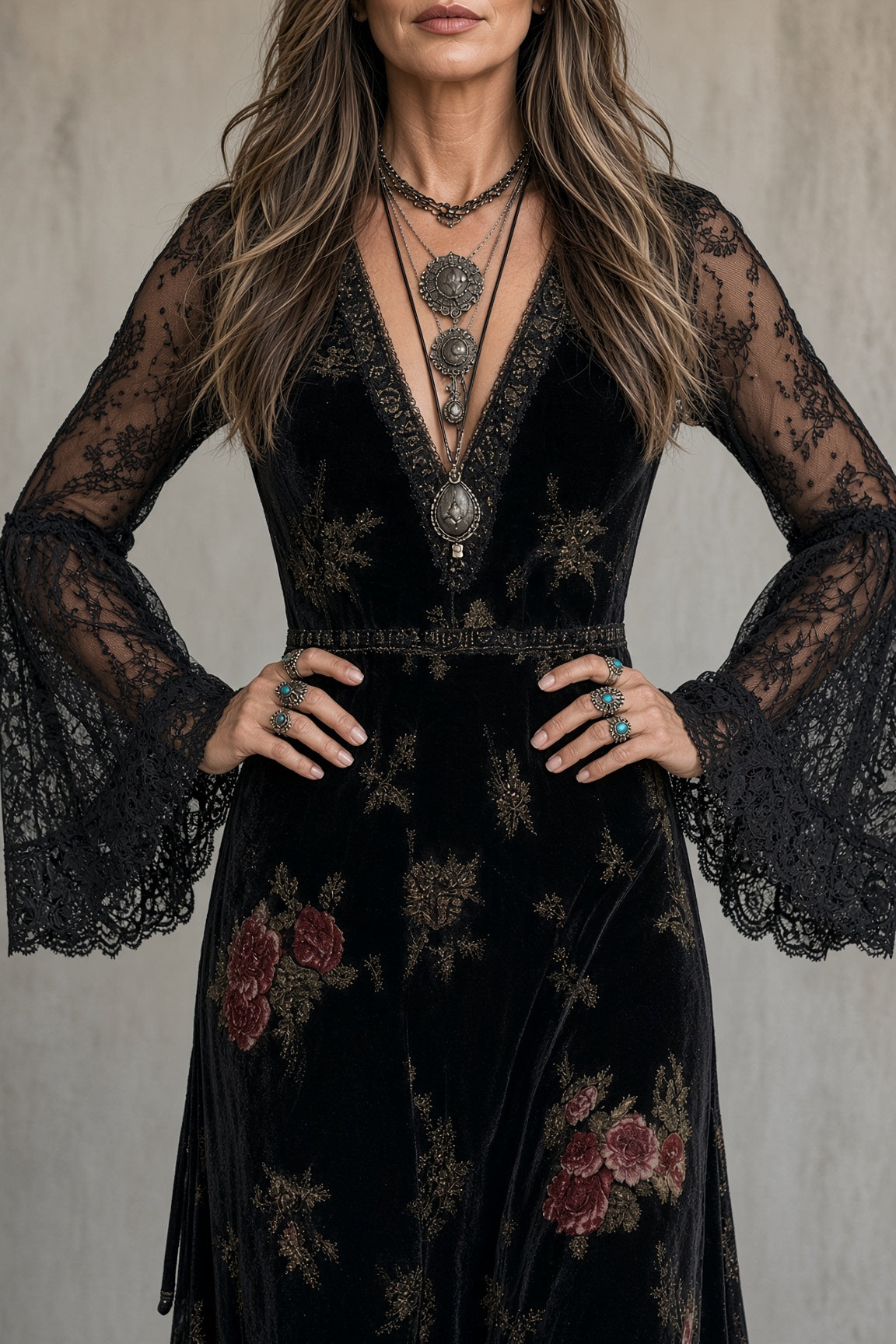 Natalie Samt-Kleid – Ansicht 2