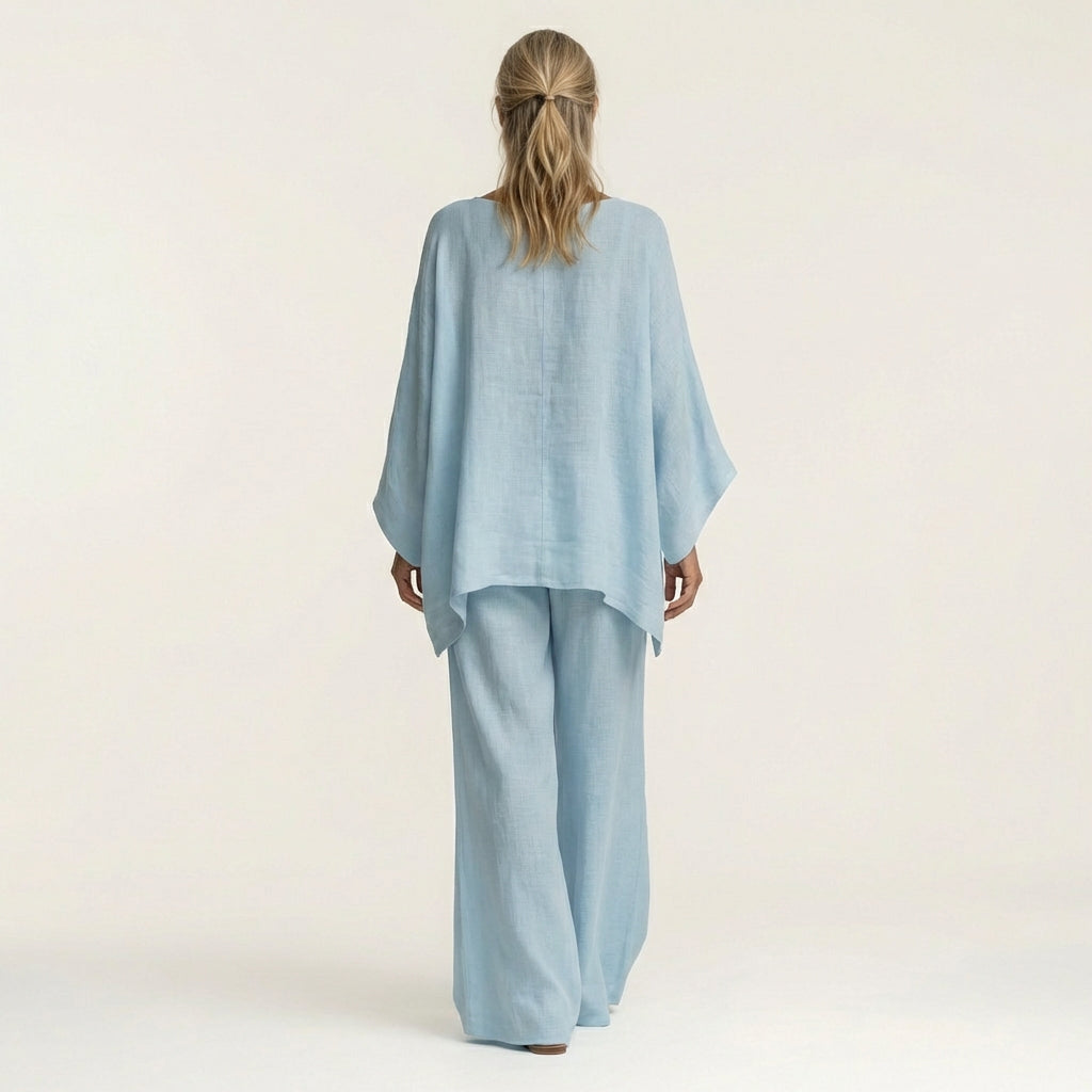 Majolie boho-set i linneblandning – vy 3