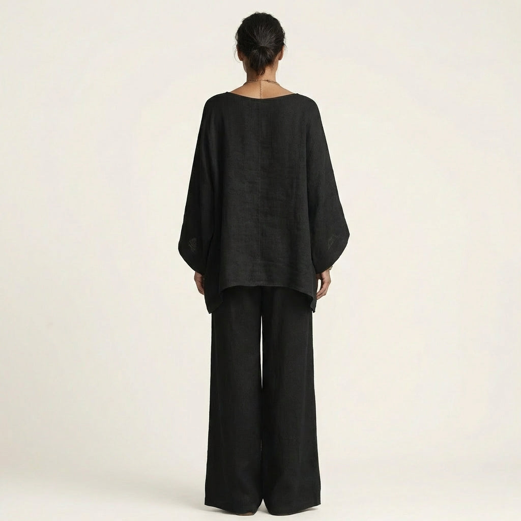 Majolie boho-set i linneblandning – vy 6