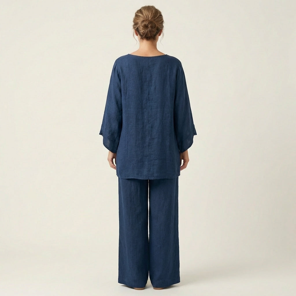 Majolie boho-set i linneblandning – vy 5
