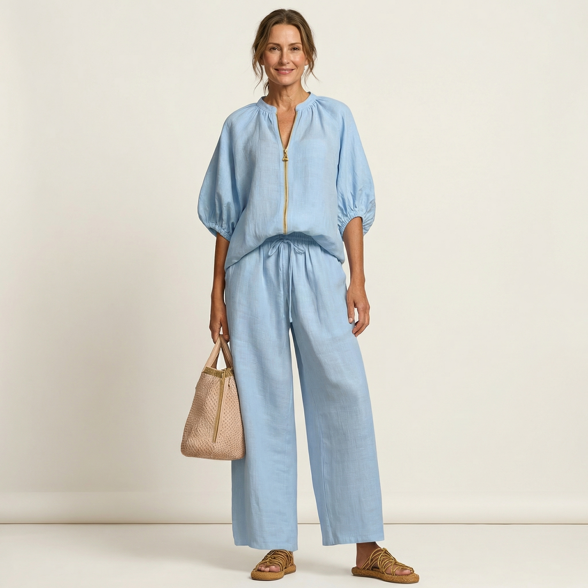 Marlowe set med dragkedja och puffärm – vy 18