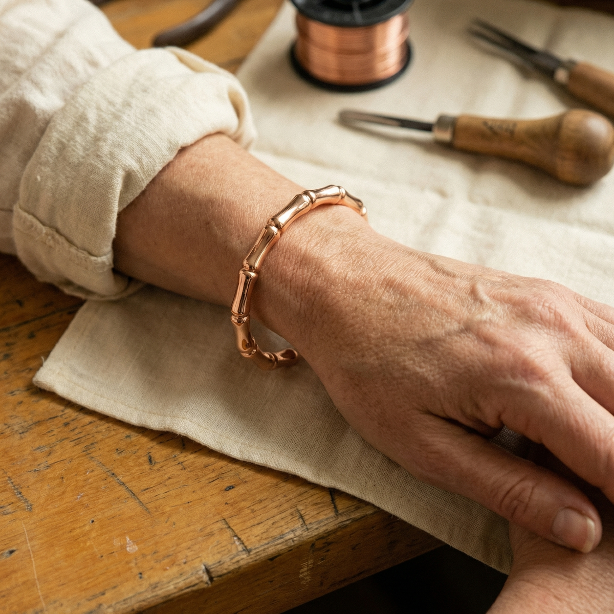 Grove Kupfer-Armband – Ansicht 2