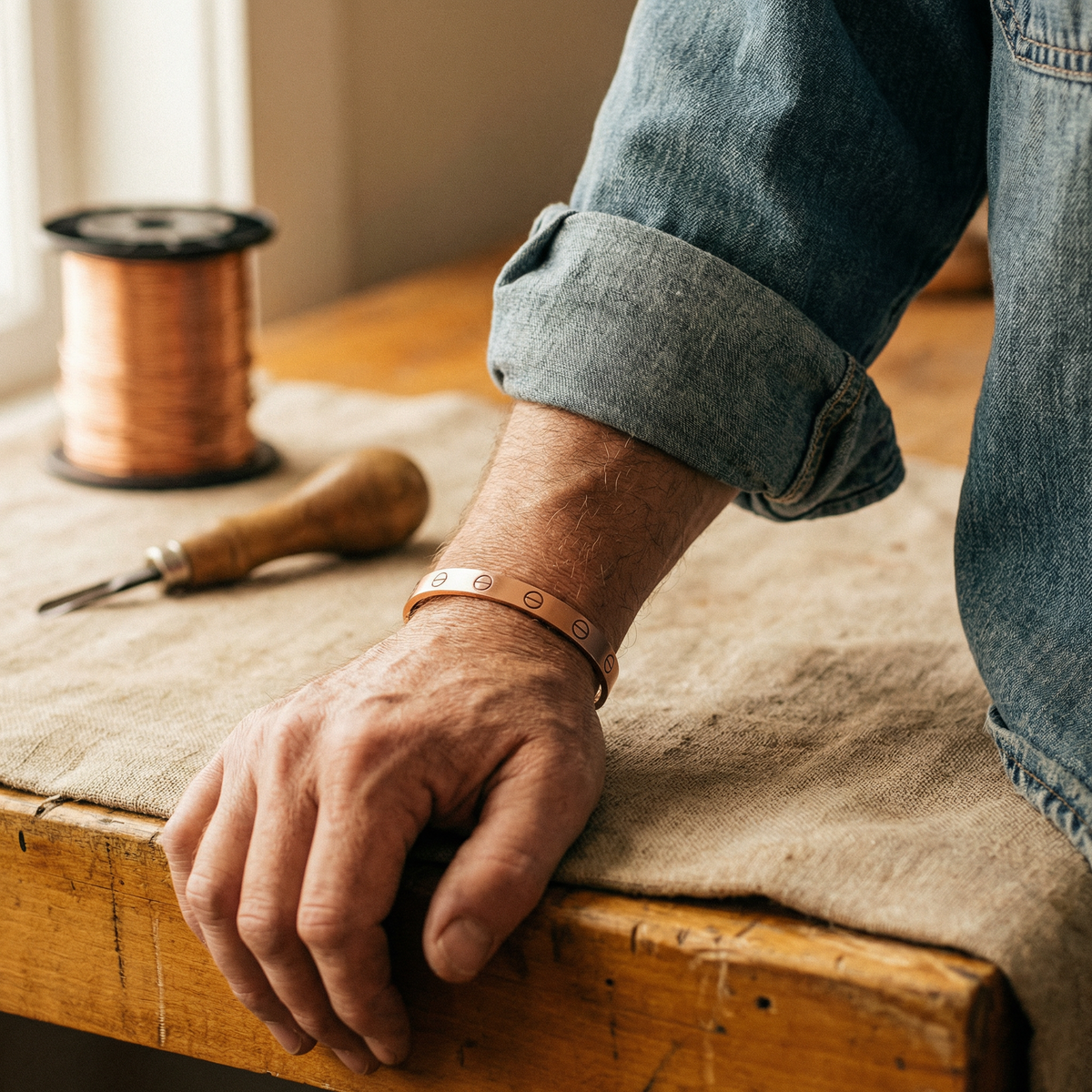 Bolt Kupfer-Armband – Ansicht 2