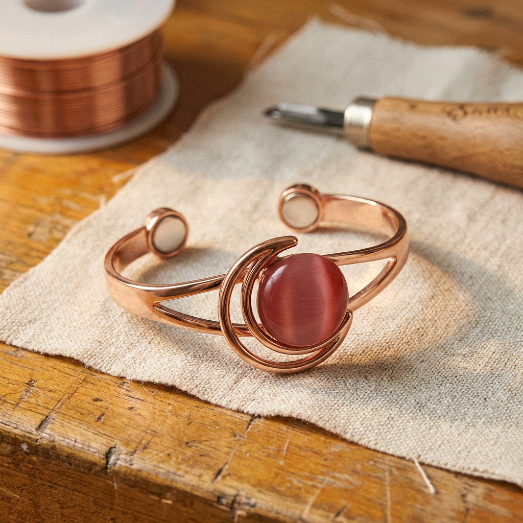 Sphere Pink Kupfer-Armband