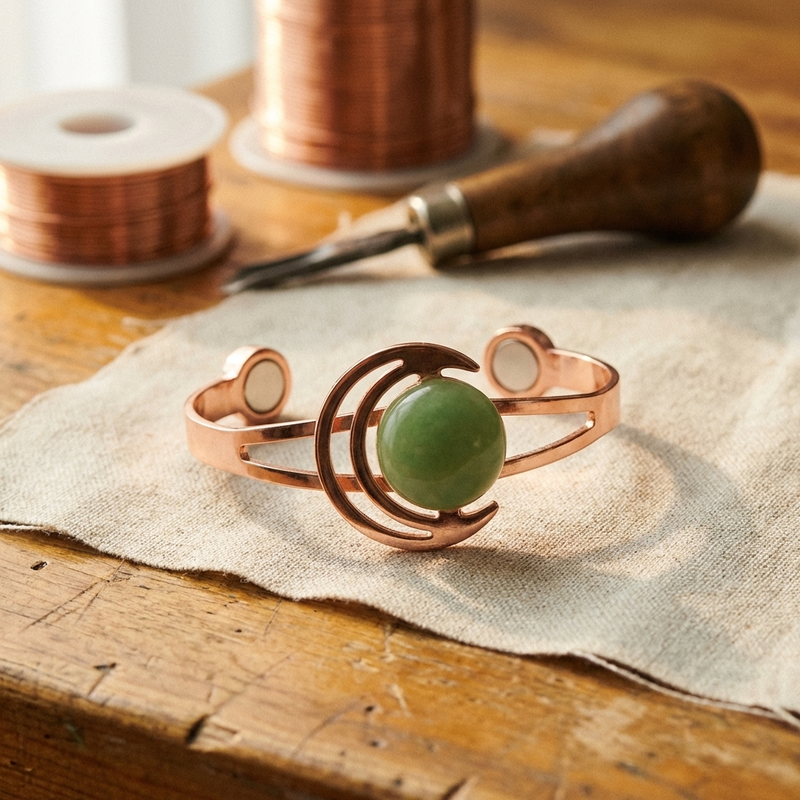 Sphere Green Kupfer-Armband