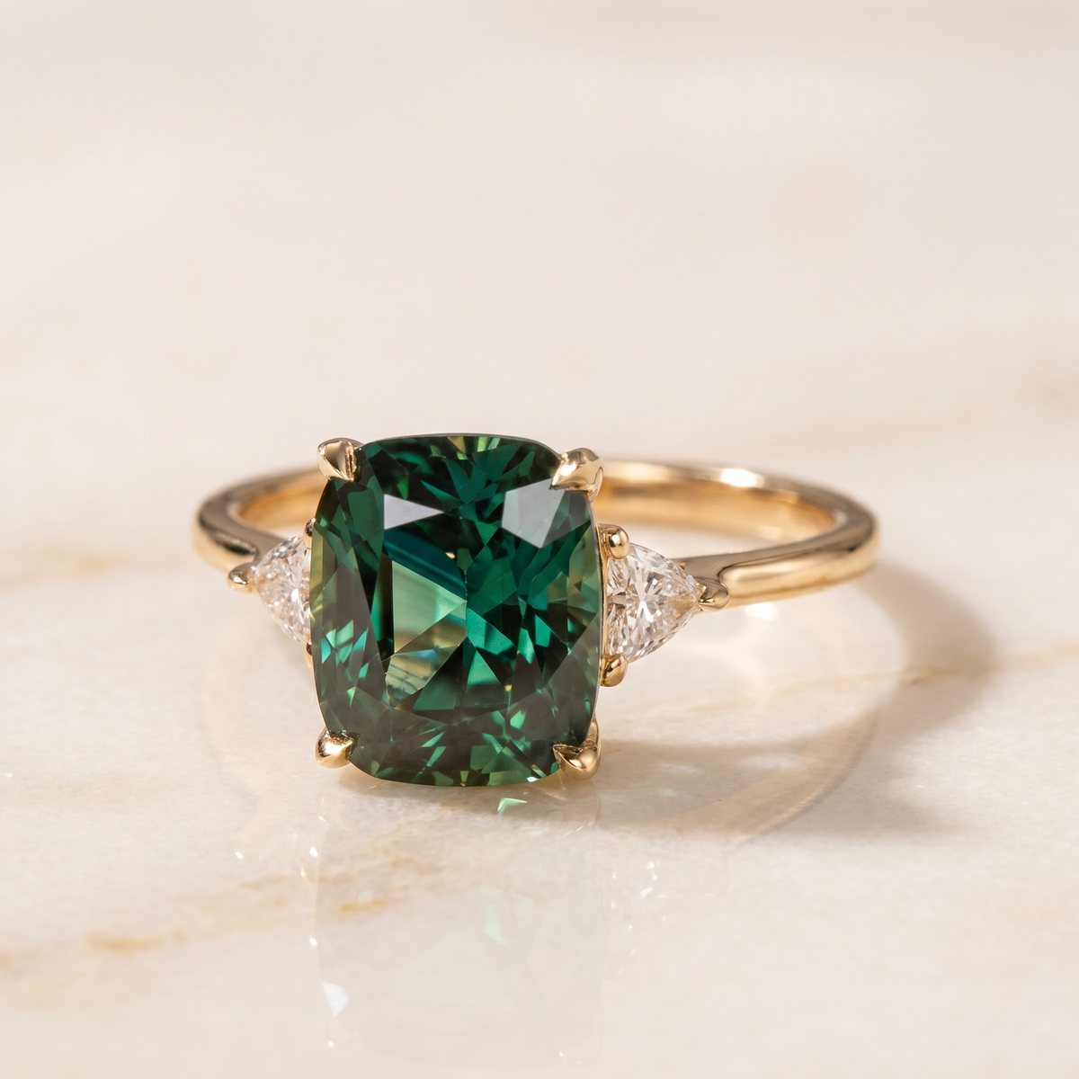 Emerald-Look Ring
