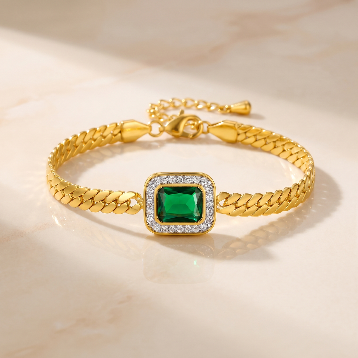 Emerald-Look Armband – Ansicht 2