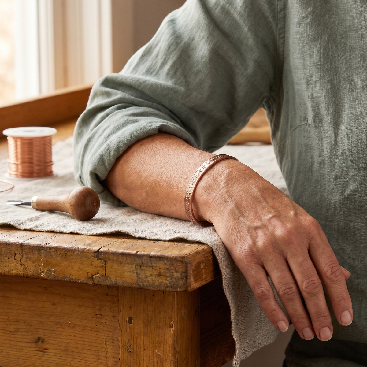 Loch Kupfer-Armband – Ansicht 2