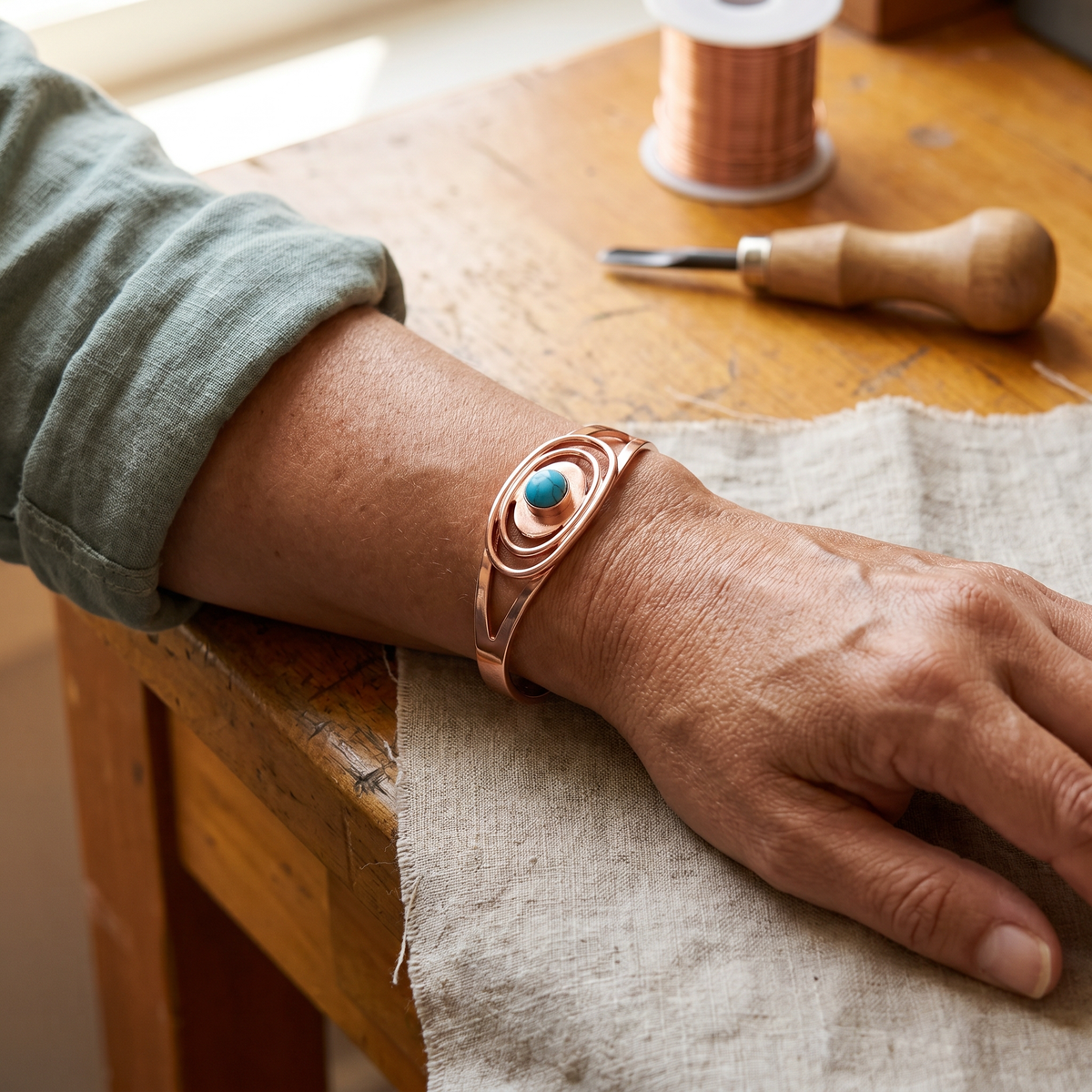 Sedge Kupfer-Armband – Ansicht 2