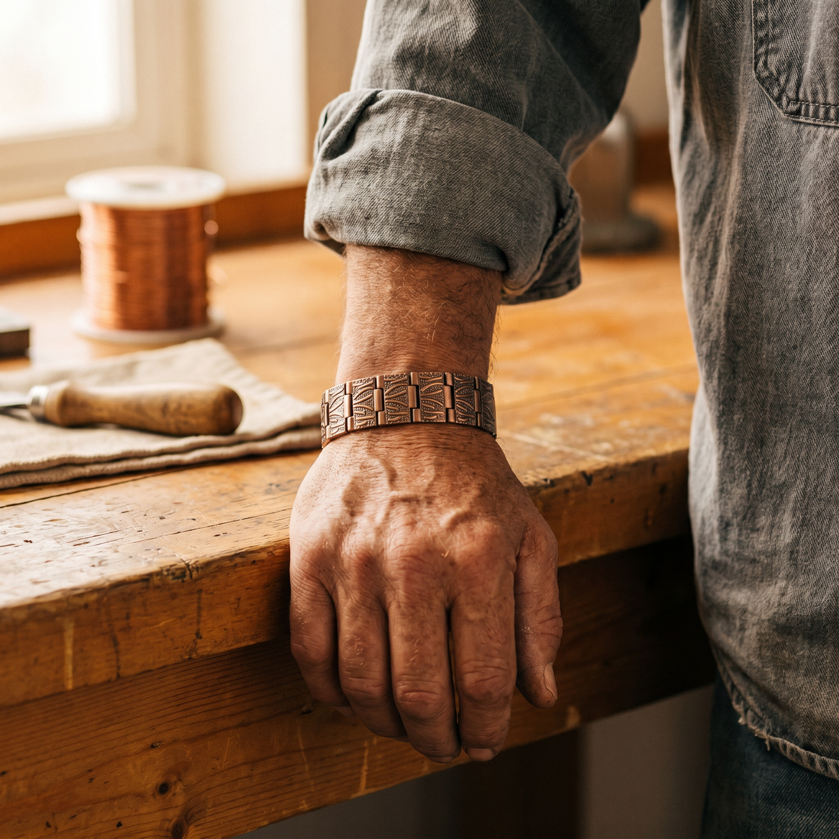 Grit Kupfer-Armband – Ansicht 2
