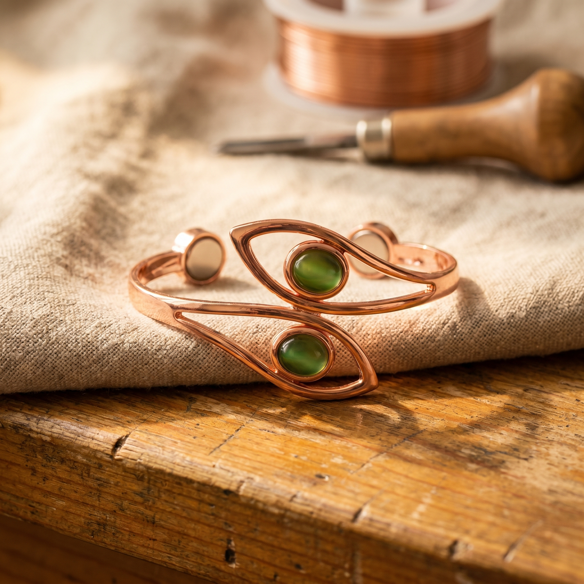 Opal Kupfer-Armband