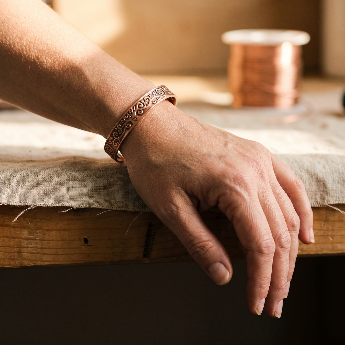 Flora Kupfer-Armband – Ansicht 2