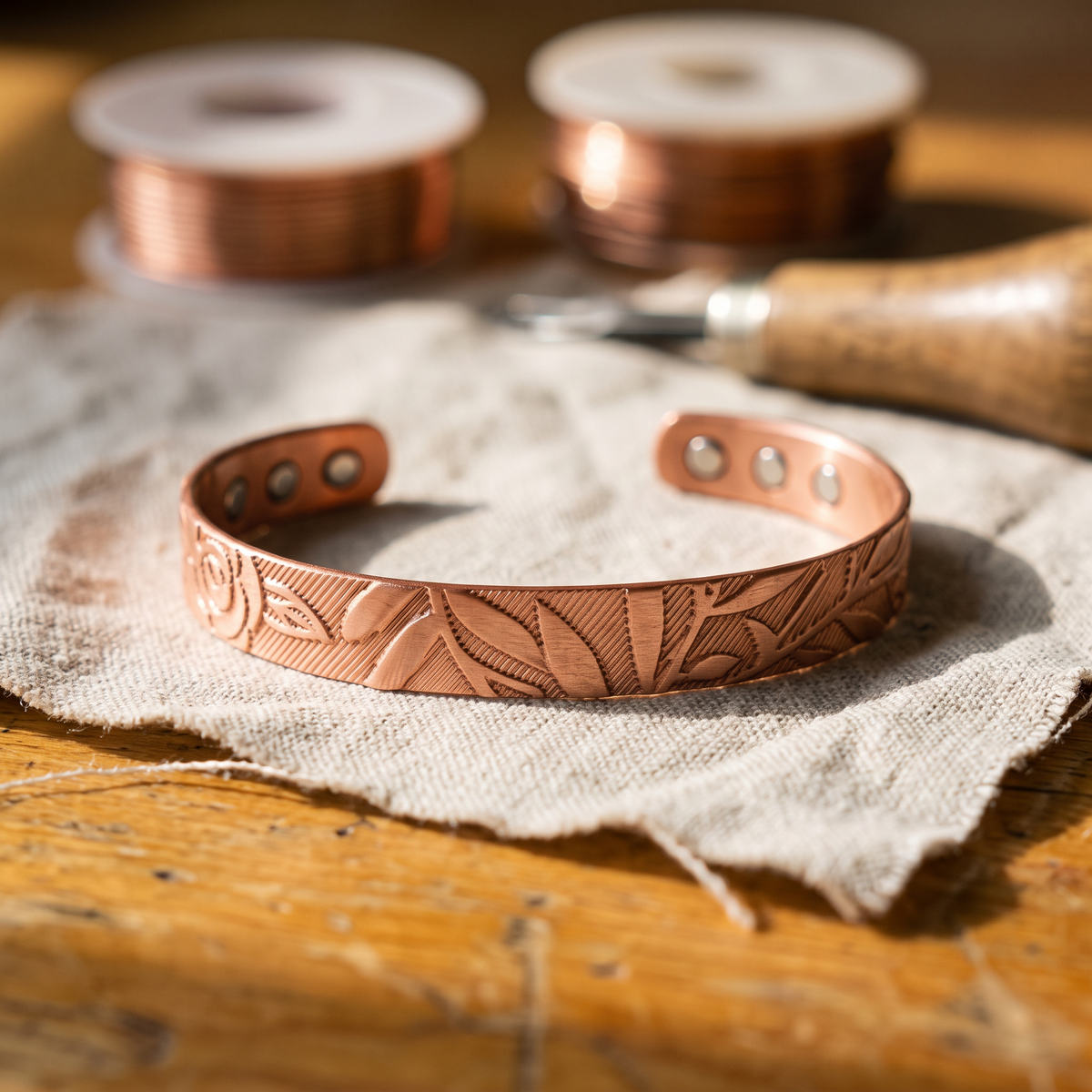 Leaf Kupfer-Armband