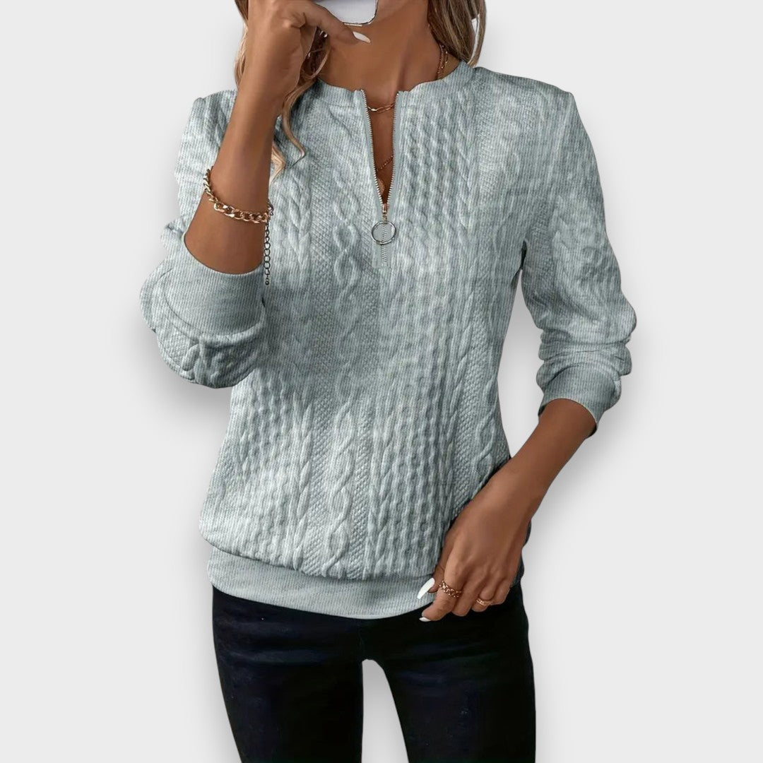 Nora Elegante Damenjacke mit Reißverschluss – Ansicht 3