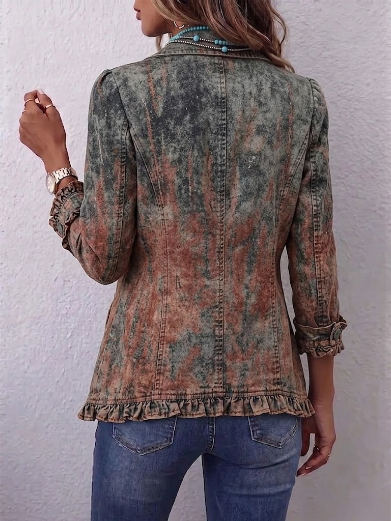 Flaminia Vintage-Jacke mit sfumiertem Druck – Ansicht 2