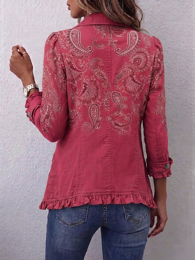 Isotta Paisley-Jacke Vintage Altrosa – Ansicht 2