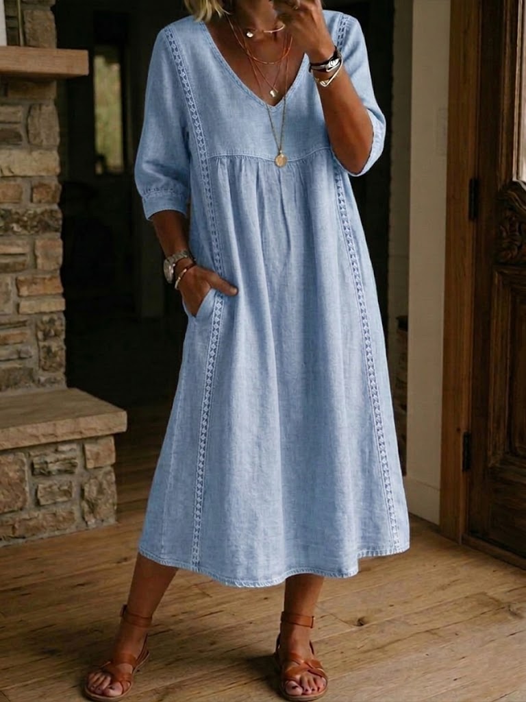 Martha bequemes Casual-Maxikleid – Ansicht 7