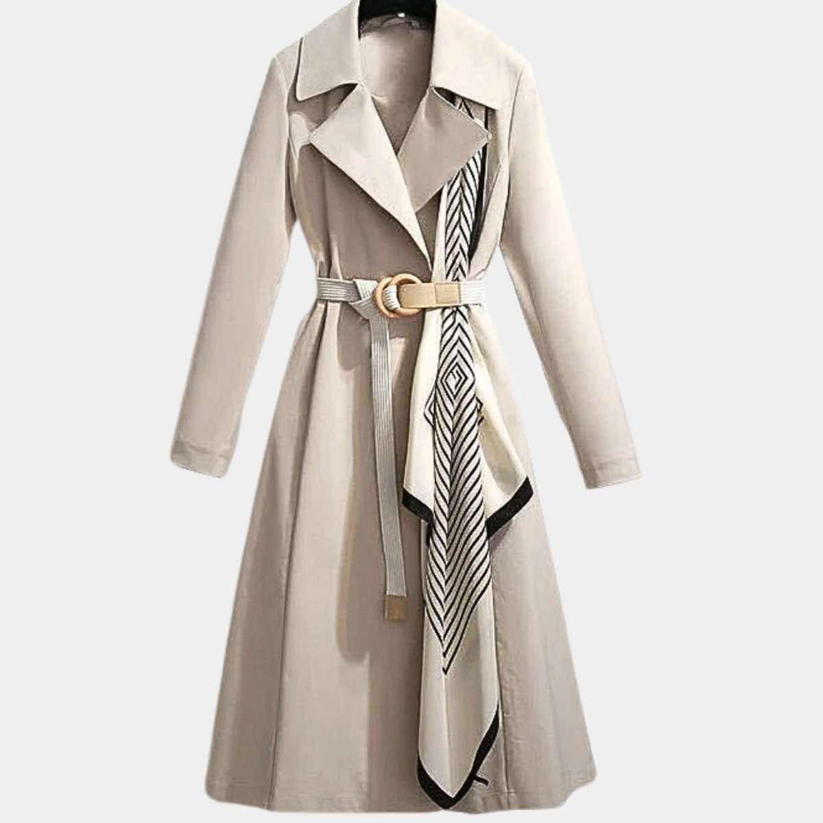 Clarice Klassischer Midi-Trenchcoat – Ansicht 2