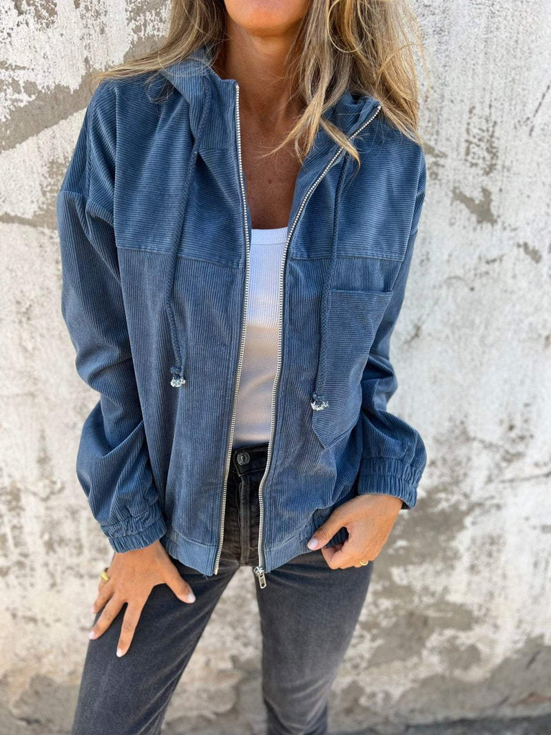 Lauren Rippstrick-Kapuzenjacke mit Zip – Ansicht 12