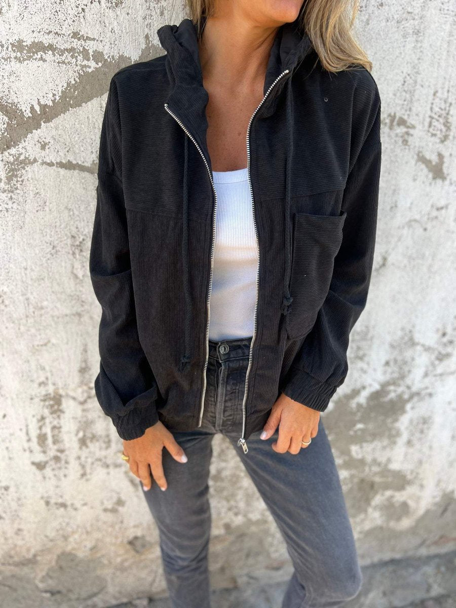 Lauren Rippstrick-Kapuzenjacke mit Zip – Ansicht 4