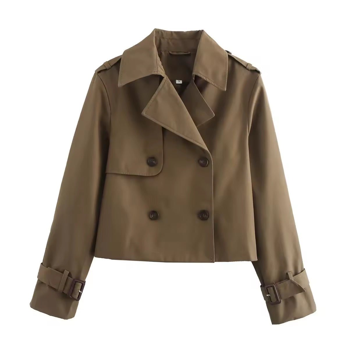 Eugénie Cropped Zweireiher-Trench – Ansicht 11