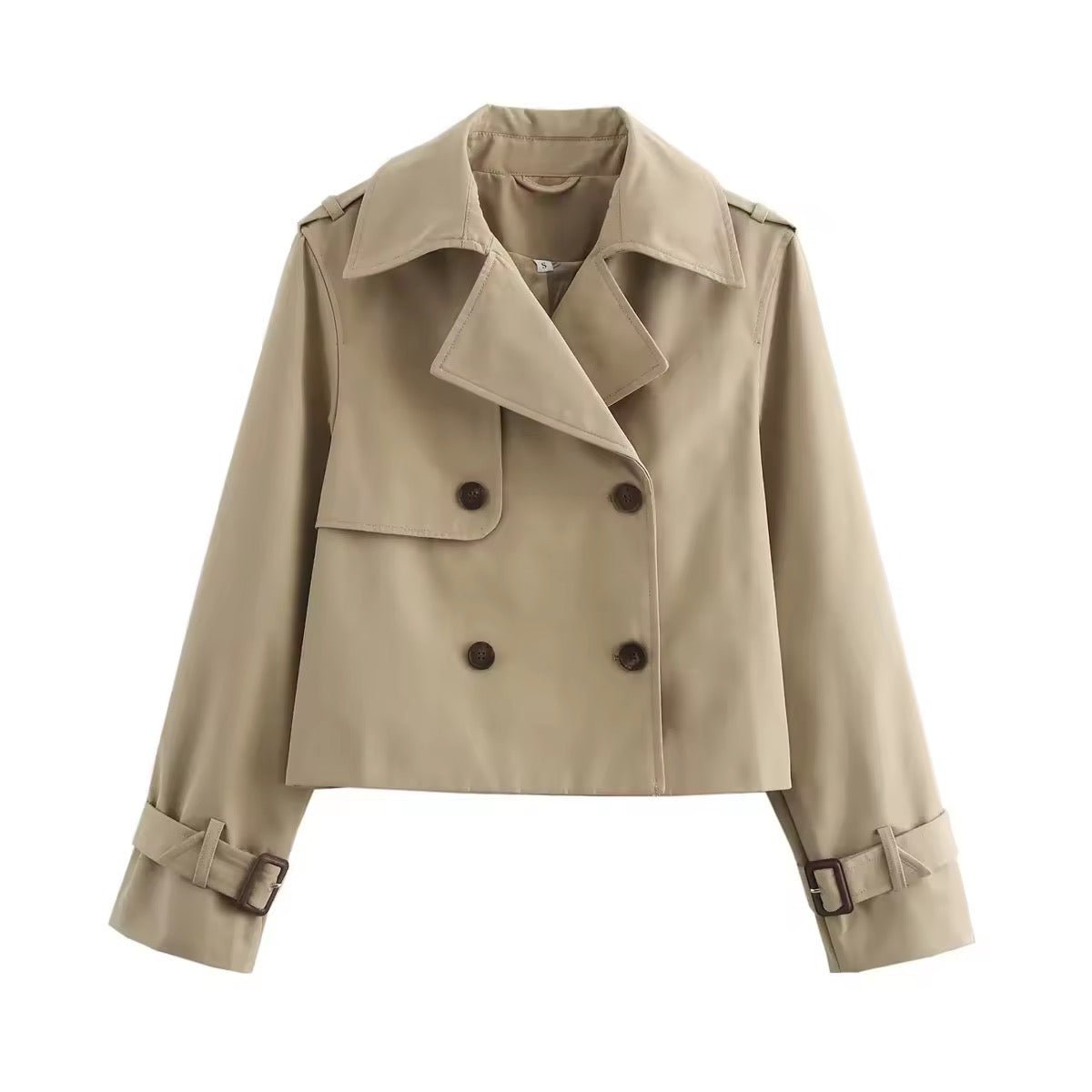 Eugénie Cropped Zweireiher-Trench – Ansicht 2