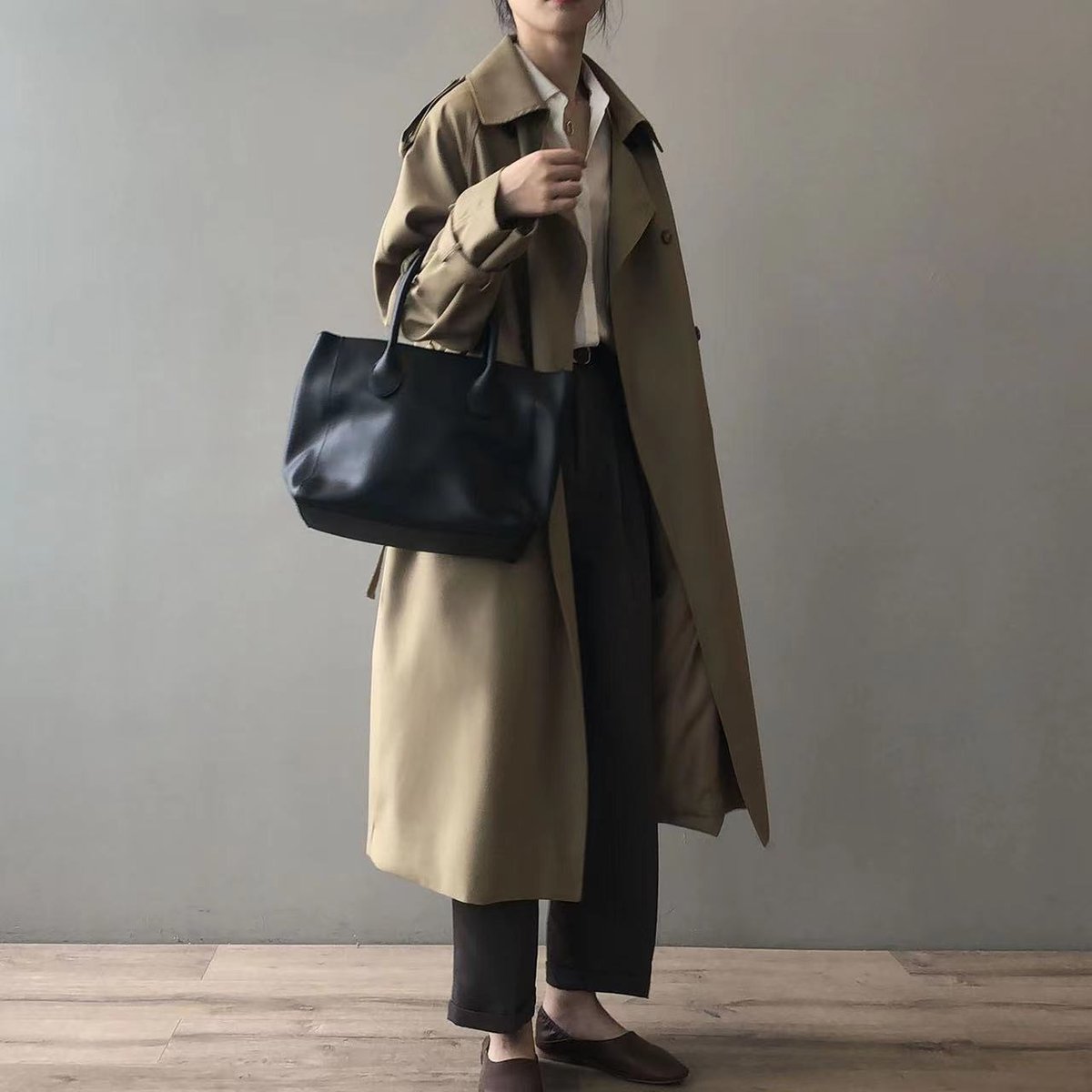 Katherine Langer Zweireiher-Trench mit Gürtel – Ansicht 5