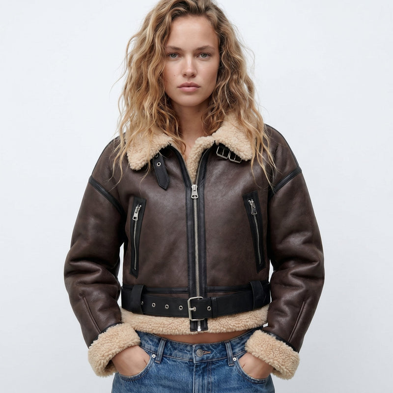 Verena Cropped Aviator-Bomber – Ansicht 9