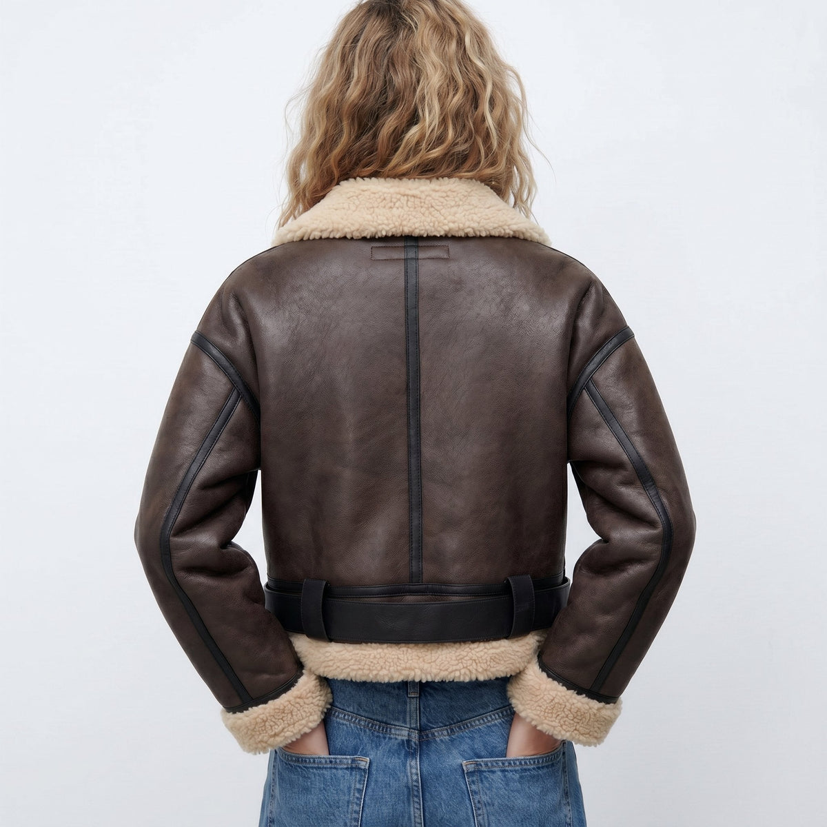 Verena Cropped Aviator-Bomber – Ansicht 4