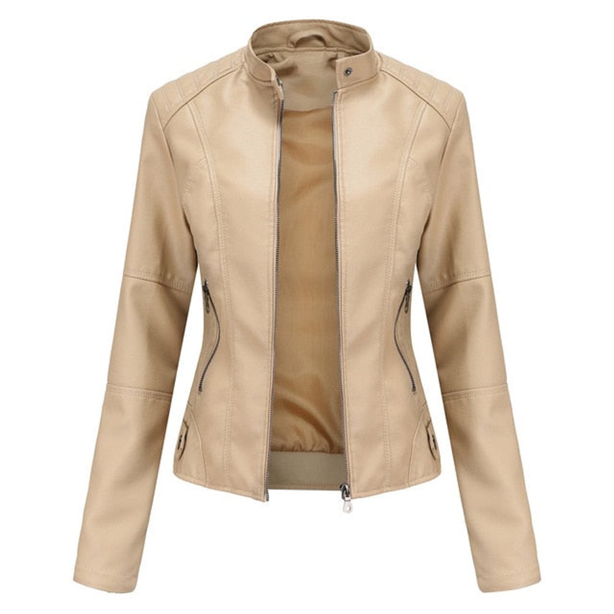 Helen Moto-Jacke mit Stehkragen – Ansicht 35