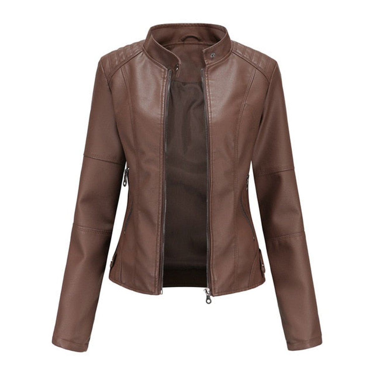 Helen Moto-Jacke mit Stehkragen – Ansicht 2