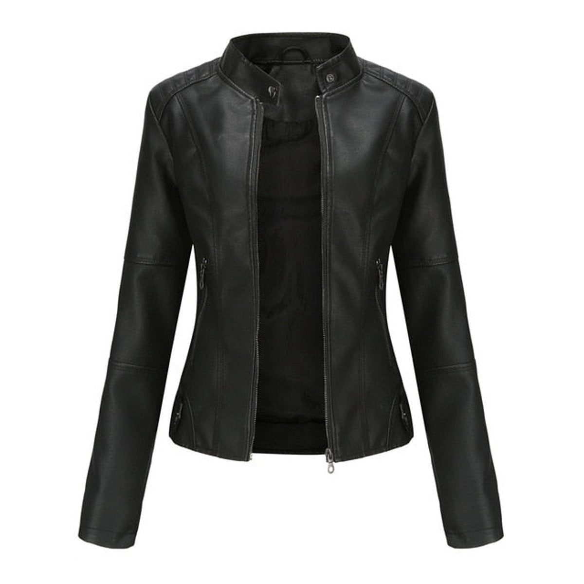 Helen Moto-Jacke mit Stehkragen – Ansicht 3