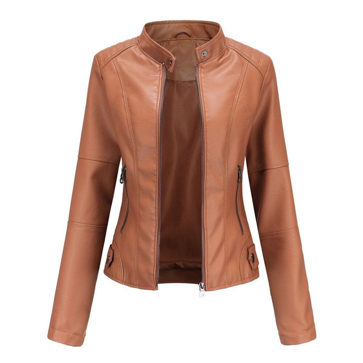 Helen Moto-Jacke mit Stehkragen – Ansicht 5