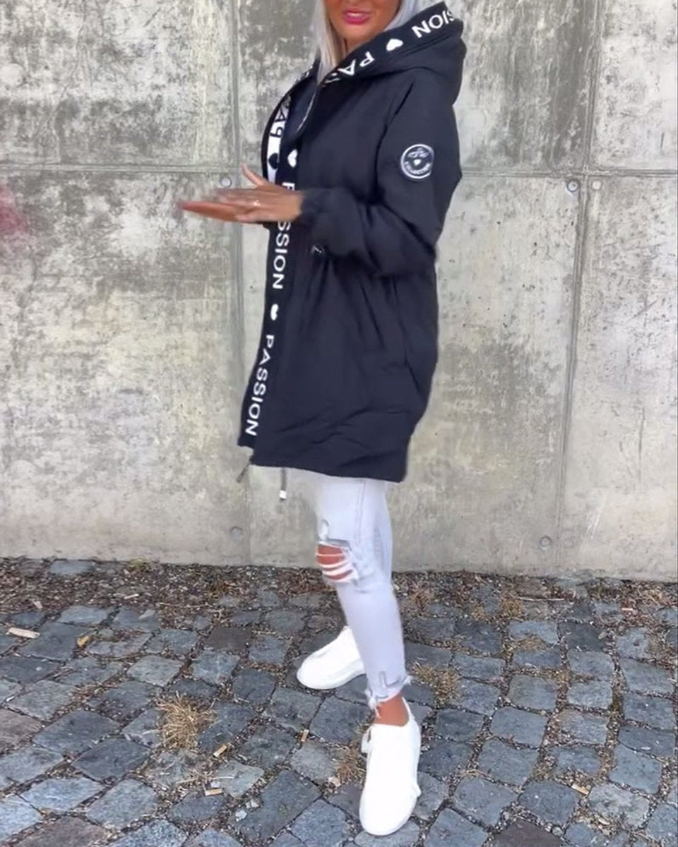 Camila Midi-Parka mit Kapuze und Kordelzug – Ansicht 10