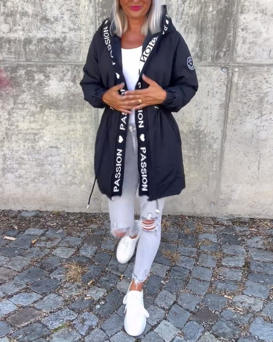 Camila Midi-Parka mit Kapuze und Kordelzug – Ansicht 11