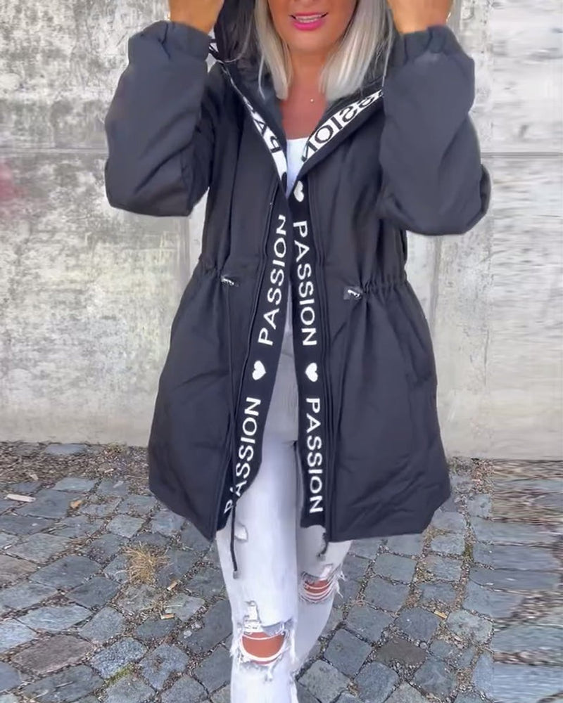 Camila Midi-Parka mit Kapuze und Kordelzug – Ansicht 18
