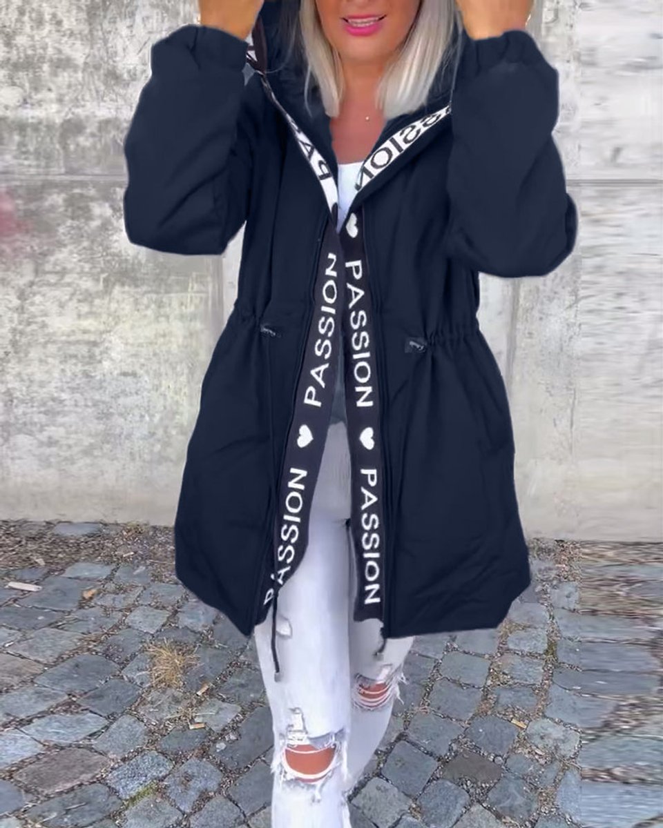 Camila Midi-Parka mit Kapuze und Kordelzug – Ansicht 2