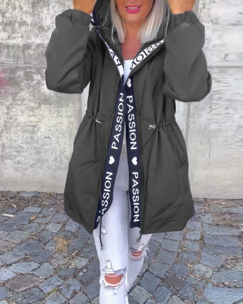 Camila Midi-Parka mit Kapuze und Kordelzug – Ansicht 3