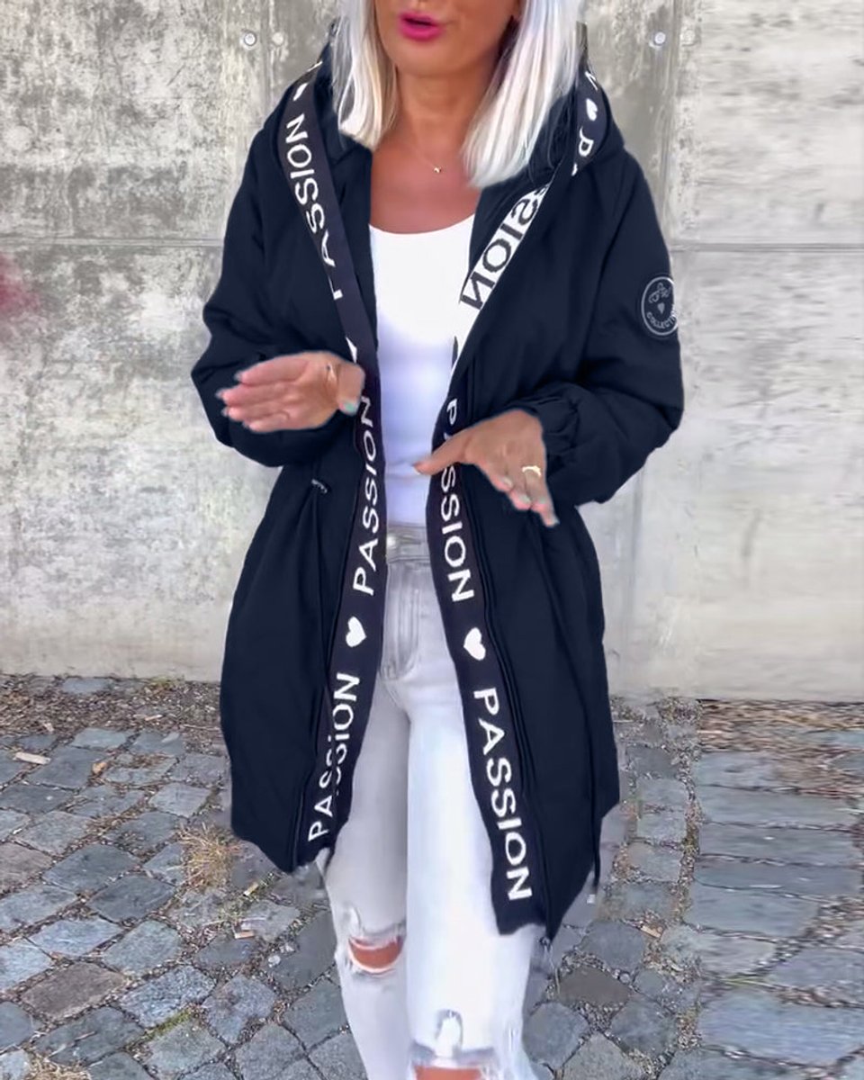 Camila Midi-Parka mit Kapuze und Kordelzug – Ansicht 4