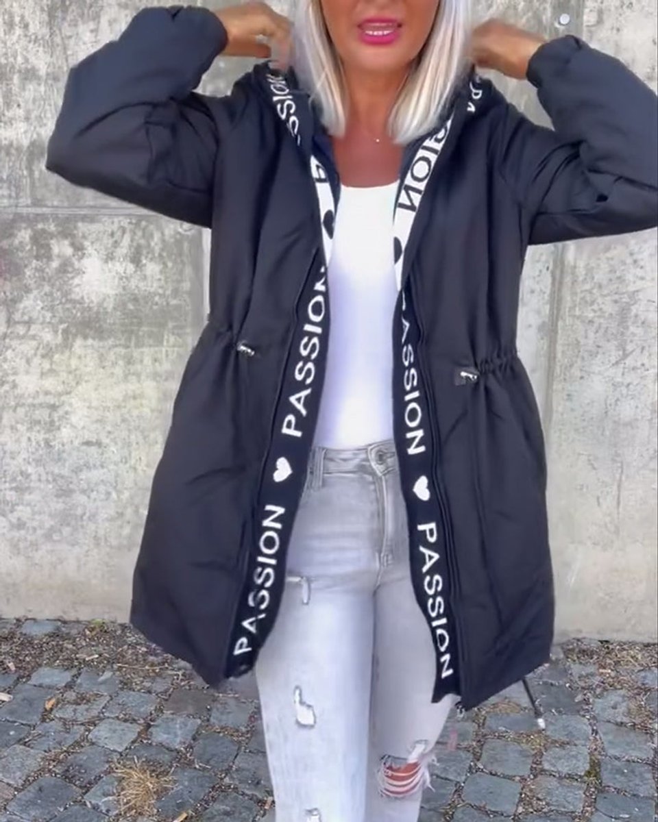 Camila Midi-Parka mit Kapuze und Kordelzug – Ansicht 6