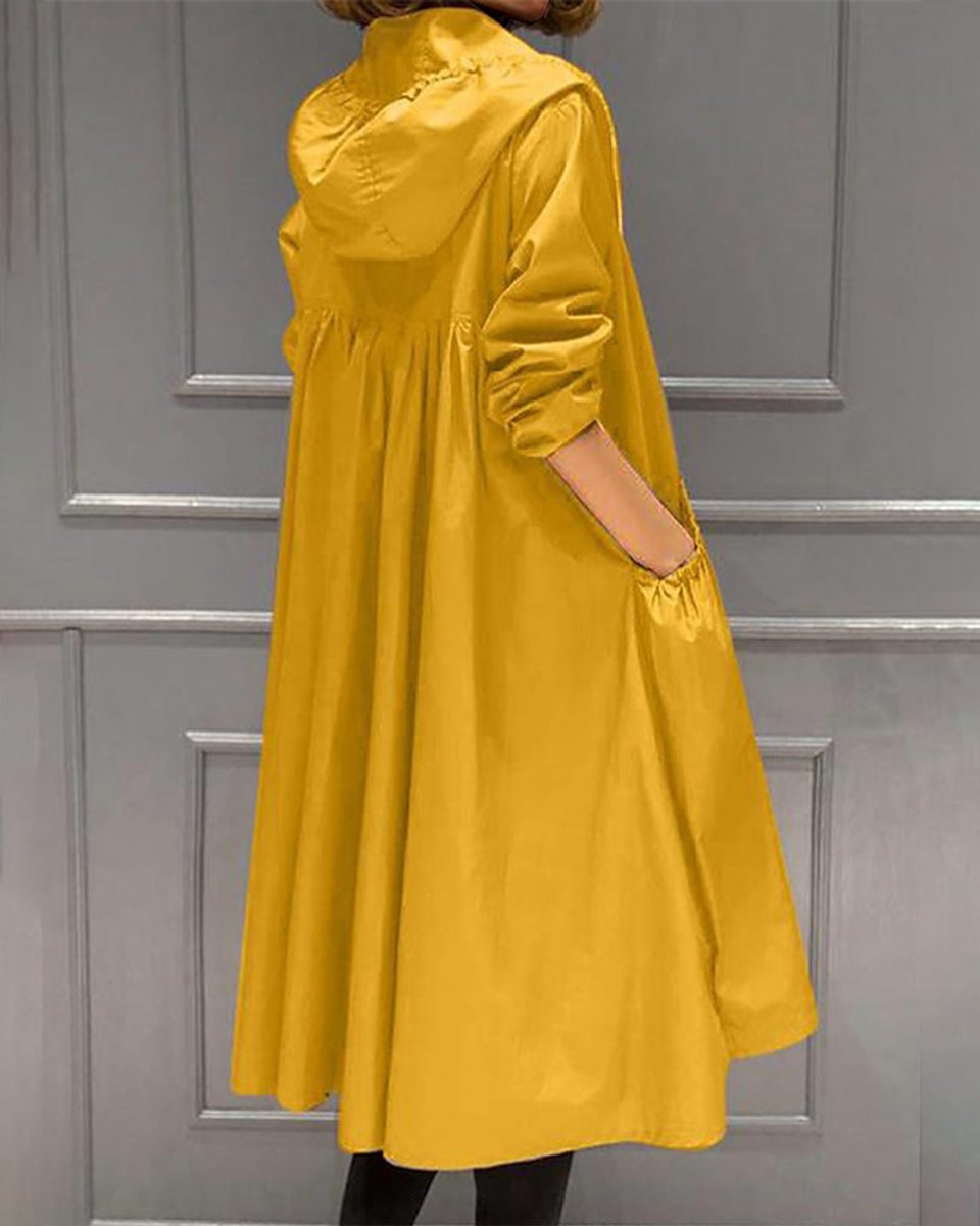 Kathleen Trenchcoat mit Kapuze und Reißverschluss – Ansicht 11