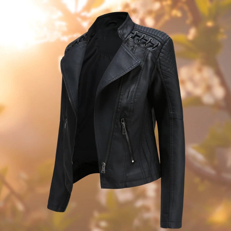 Valeria Moto-Style Zip-Jacke – Ansicht 12