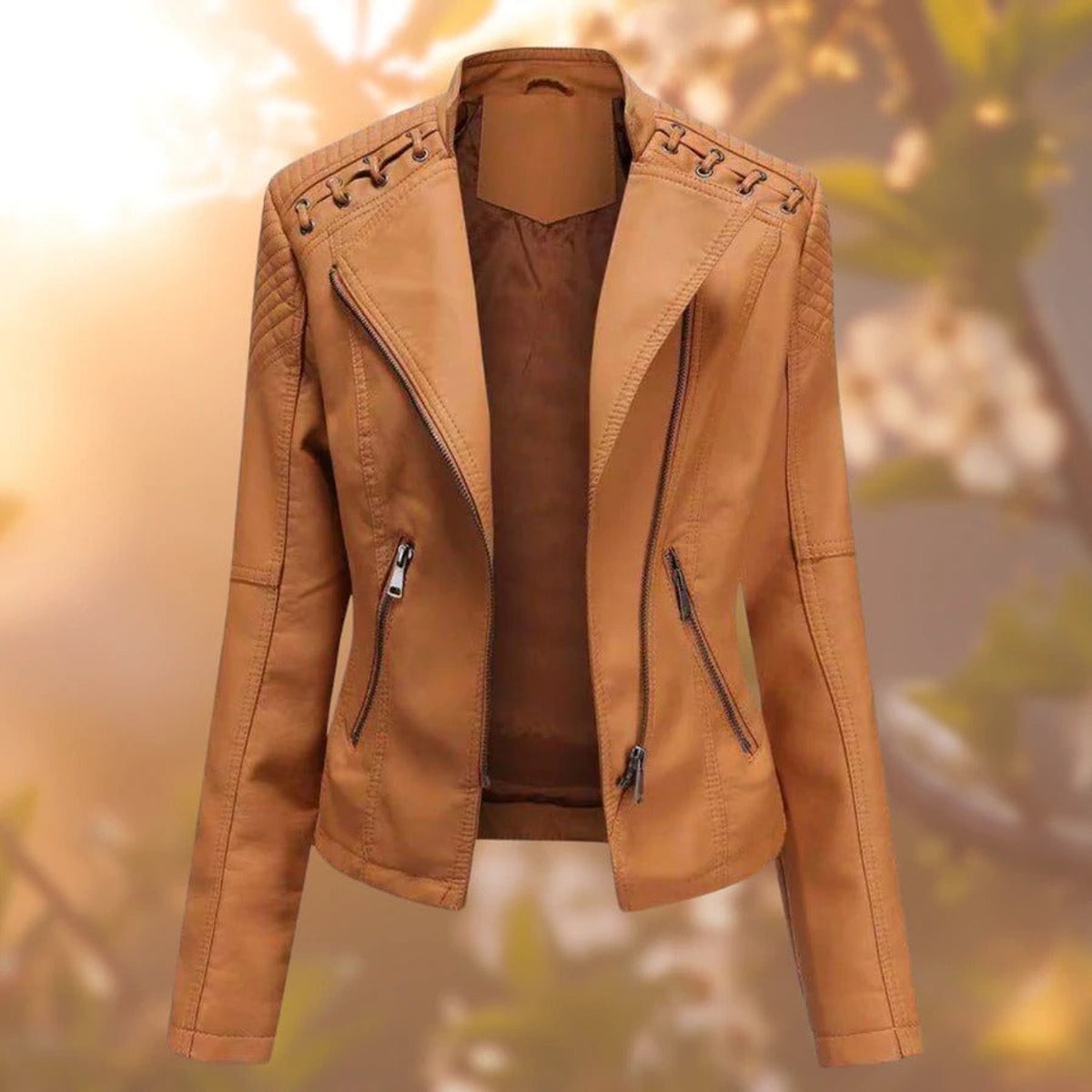 Valeria Moto-Style Zip-Jacke – Ansicht 24