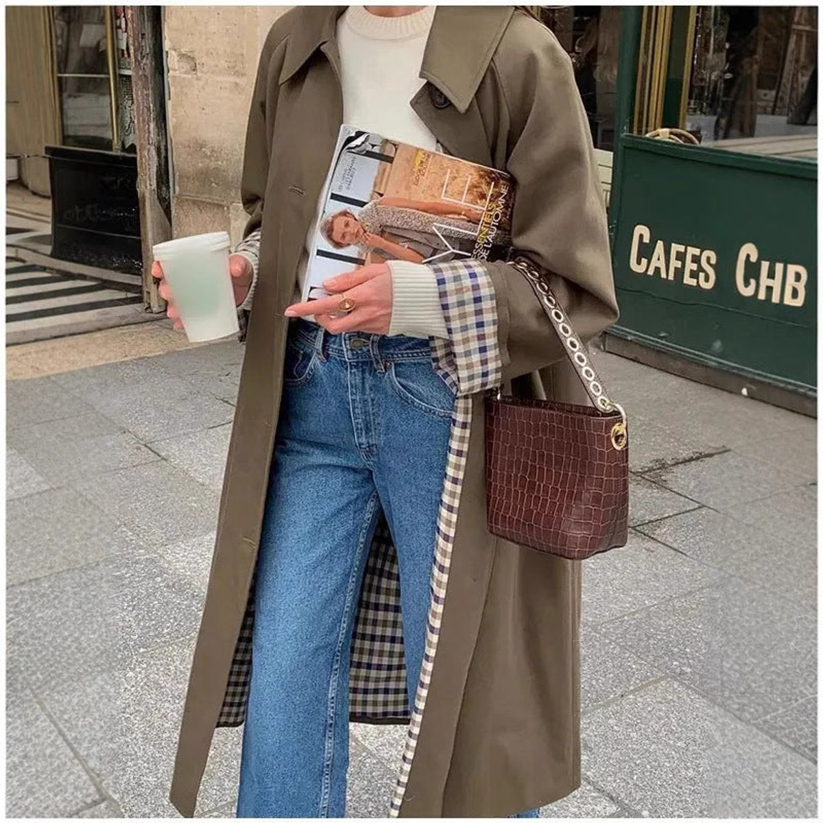 Lucia Oversized Trenchcoat (Lang) – Ansicht 4